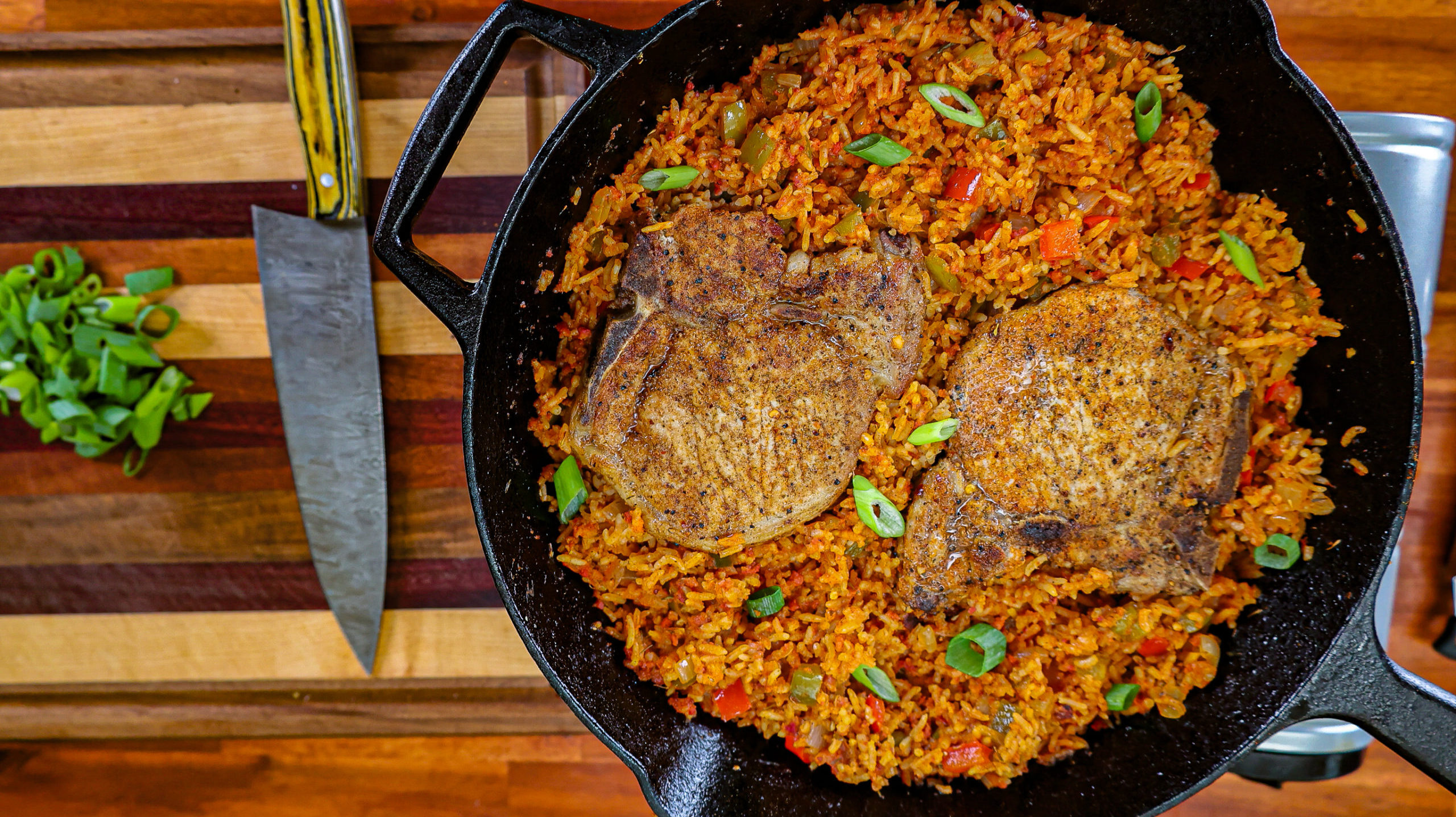 Pork Chops with Cajun Rice A Southern Classic Smokin' and Grillin
