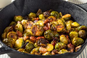 Crispy Brussels Sprouts with Bacon
