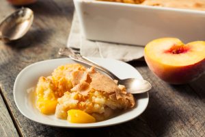 Bourbon Peach Cobbler