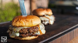 AB’s Ultimate Peanut Butter & Bacon Jam Cheeseburger