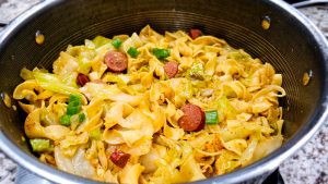 Cajun Cabbage and Noodles