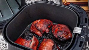 Crispy Air Fryer Asian BBQ Chicken Thighs