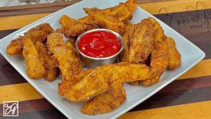 Making KFC Copycat Crispy Potato Wedges