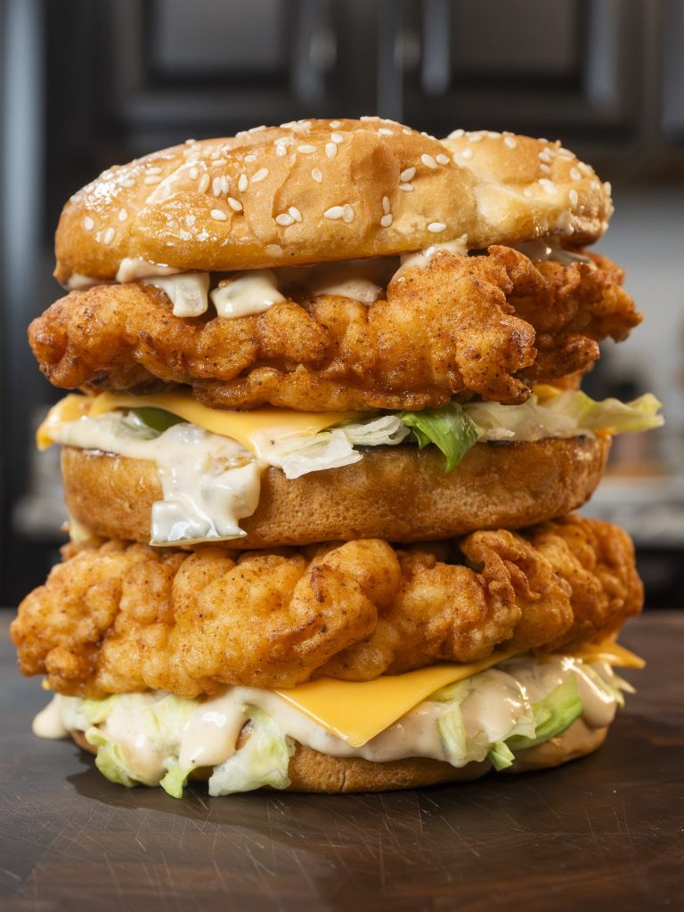 Chicken Big Mac: The Ultimate Homemade Crispy Chicken Sandwich