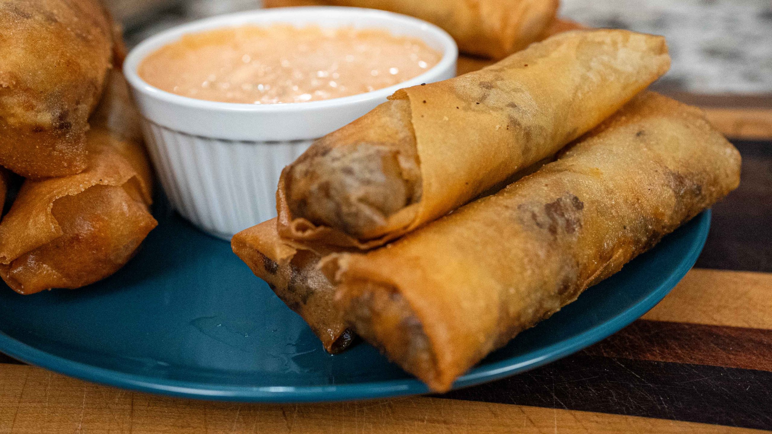 Crispy Cheeseburger Egg Rolls Recipe