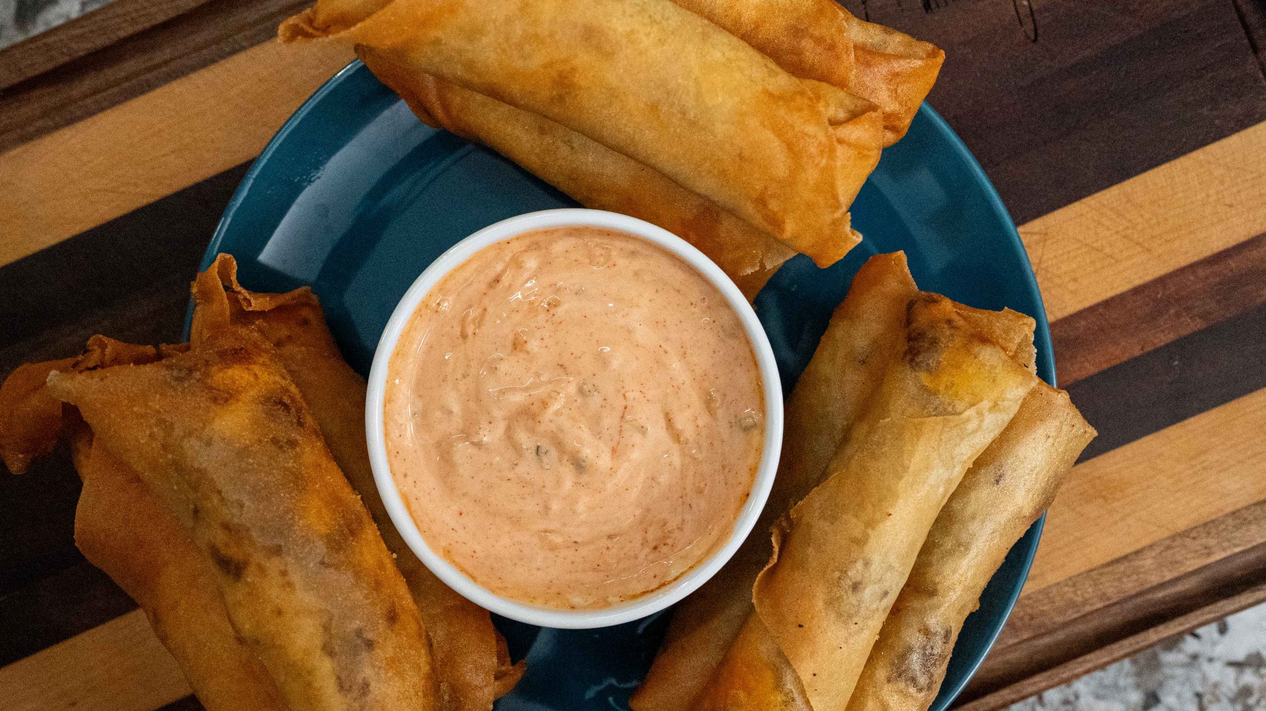 Crispy Chicken Bacon Ranch Egg Rolls