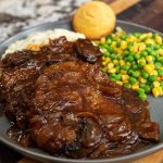 Tender Crockpot Cube Steak with Onions and Mushrooms