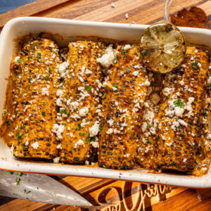 Spicy Creamy Cajun Corn on the Cob