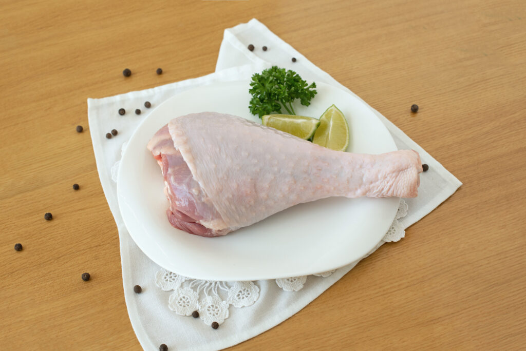 Uncooked Turkey Leg